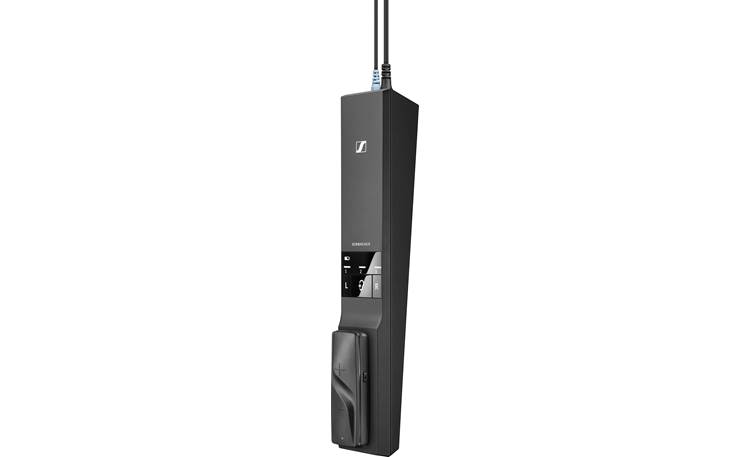 Sennheiser Flex 5000 Transmitter connects to your TV and wirelessly sends audio to the handheld receiver