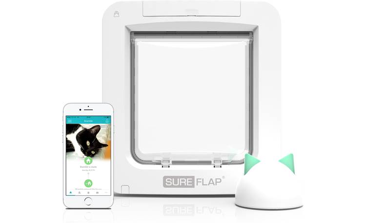 SureFlap Microchip Pet Door Connect Add the hub (sold separately) to remotely monitor and control the door using the Sure Petcare app