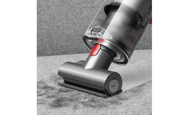 Dyson Cyclone V10 Animal The included mini motorized tool is great at picking up pet hair and ground-in dirt.