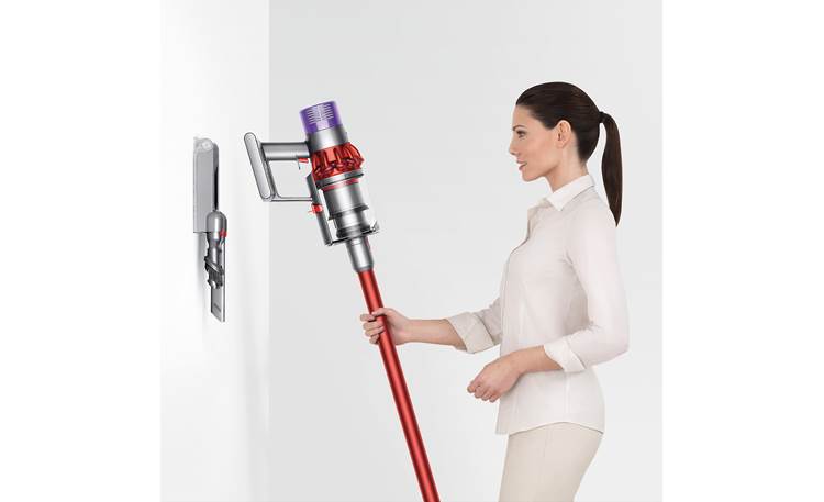 Dyson Cyclone V10 Motorhead Stores and charges on the included wall mount