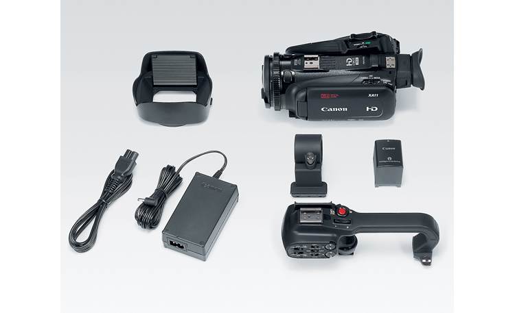 Canon XA11 Shown with included accessories