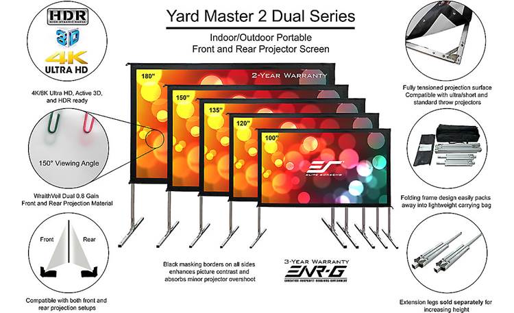 Elite Screens Yard Master 2 Dual 