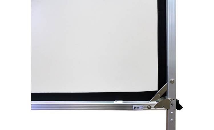 Elite Screens Yard Master 2 Dual Screen fabric stretches tight over the aluminum frame, providing a theater-like image