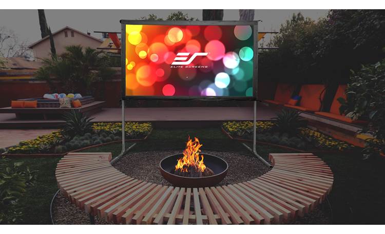 Elite Screens Yard Master 2 Dual Yard Master 2 Dual makes setting up a backyard theater easy