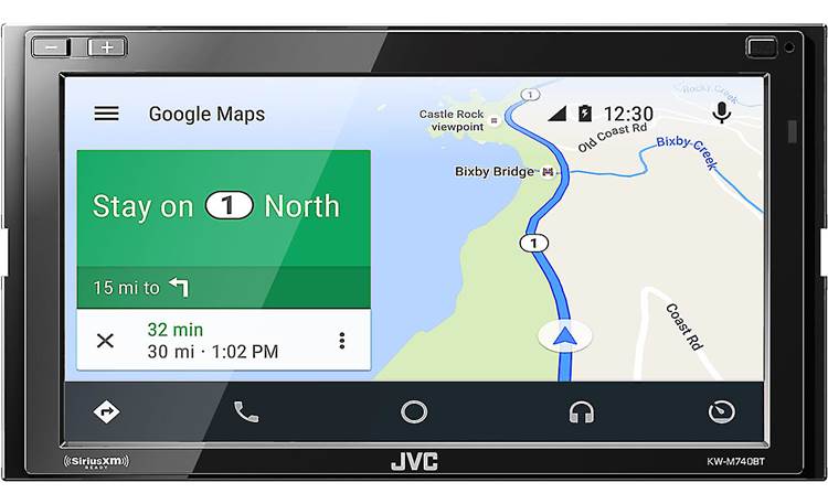 JVC KW-M740BT Use apps to get maps