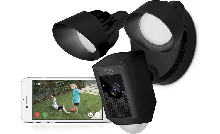 Ring Floodlight Cam Camera captures crisp, HD footage during the day — no floodlights necessary!
