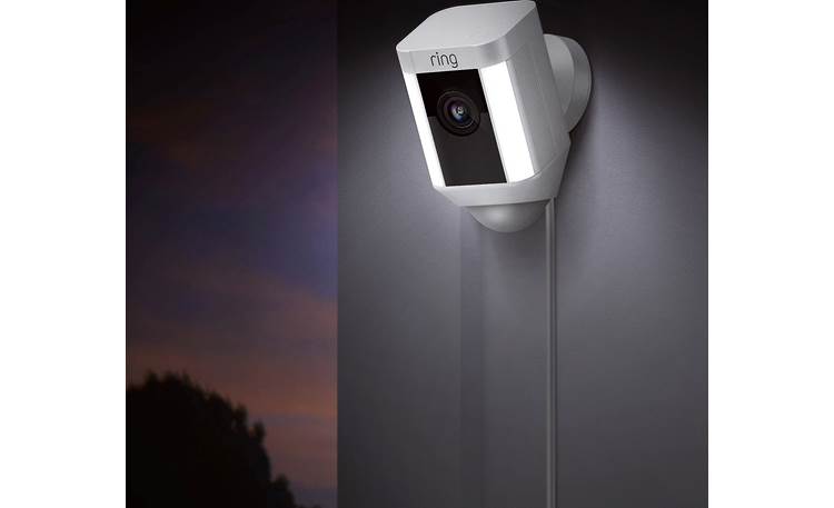 Ring Spotlight Cam Plug-in The LED spotlights are motion-activated