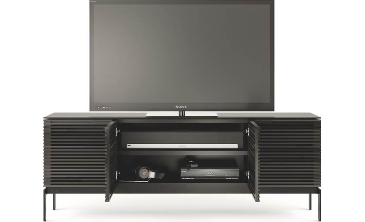BDI Corridor SV 7129 Charcoal Stained Ash - TV and components not included