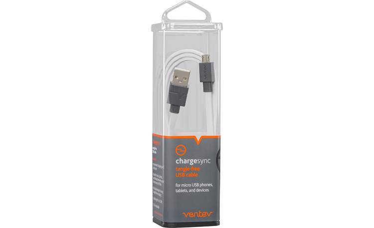 Ventev Chargesync Flat White 3 Foot Type A Usb To Micro Usb Cable At Crutchfield 9458