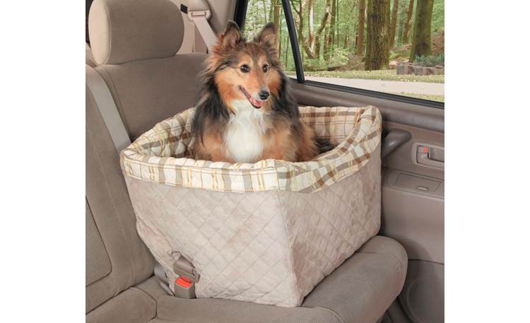 PetSafe Deluxe Pet Safety Seat Installs easily using your vehicle's front or back seat belt