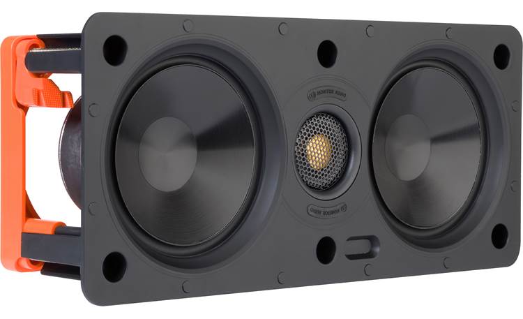 Monitor Audio W150-LCR Angled front view with grille removed