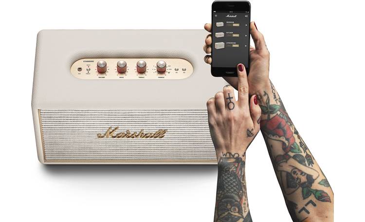 Marshall Stanmore Multi-room Cream - control volume and EQ with Marshall Multi-room app (smartphone not included)