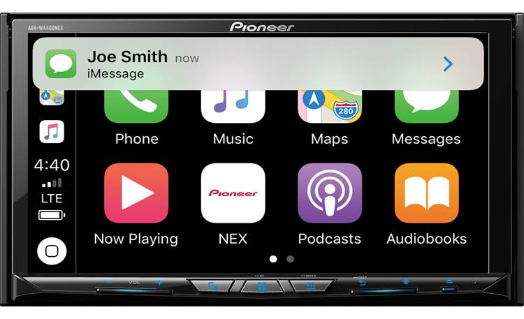 Pioneer AVH-W4400NEX Text notification with CarPlay
