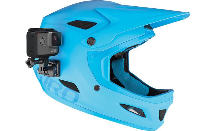 GoPro Helmet Front and Side Mount Shown as side mount