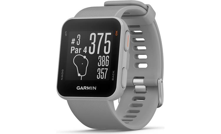 Garmin Approach® S10 (Powder Gray) GPS golf watch — 41,000 courses worldwide Crutchfield