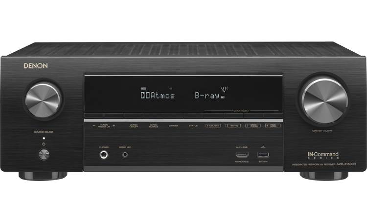 Denon AVR-X1500H 7.2-channel home theater receiver with Wi-Fi®, Bluetooth®,  Apple® AirPlay® 2, and  Alexa compatibility at Crutchfield