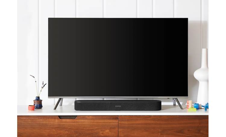 Sonos Beam 3.1 Home Theater System Beam fits under most stand-mounted TVs (TV not included)