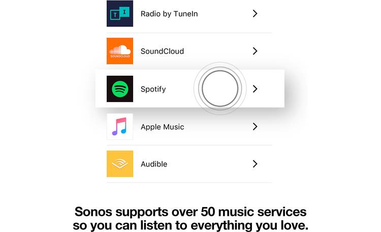 Sonos Beam Music services