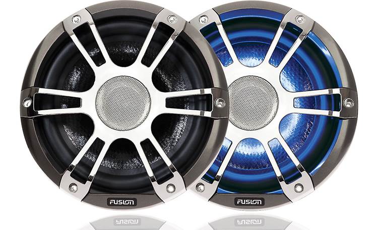 Fusion SG-FL88SP marine speakers with LED lights