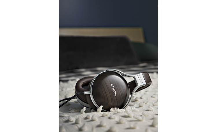 Denon AH-D5200 Over-ear zebrawood headphones at Crutchfield