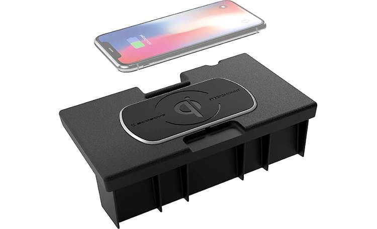 Scosche FDQ01 This Scosche wireless Qi charger fits in the center console location in your vehicle (phone not included)