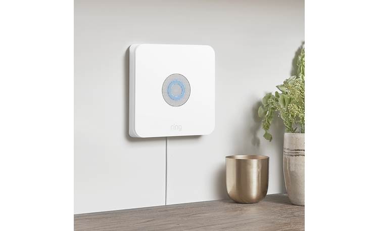 Ring Alarm Security Kit The base station connects to your network via Wi-Fi or Ethernet cable