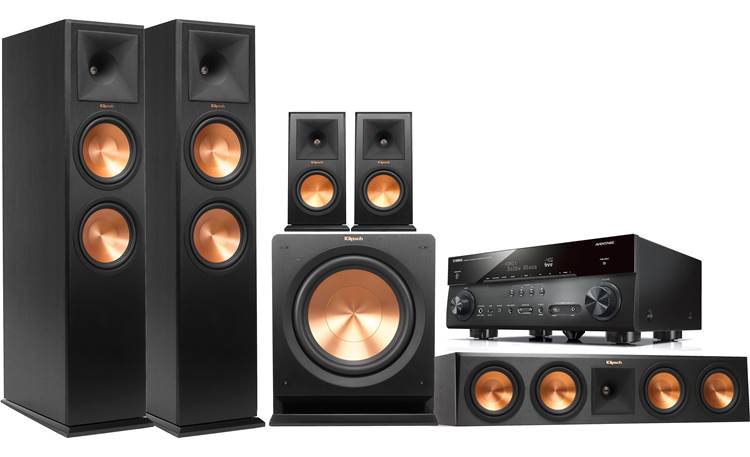 Klipsch/Yamaha 5.1 Theater System High-performance Klipsch Reference Premiere speakers and Yamaha AVENTAGE Crutchfield