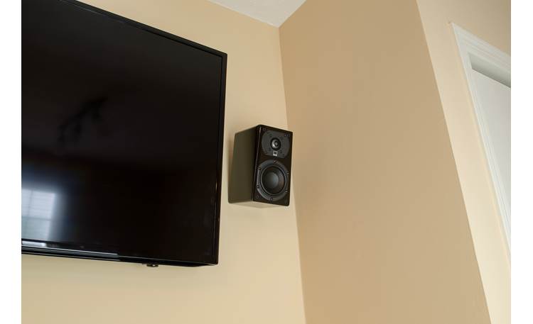 SVS Prime Satellite Mounted on a wall, for home theater