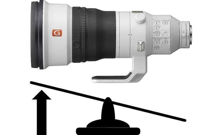 Sony FE 400mm f/2.8 GM OSS Balanced, rear-weighted design for improved handling