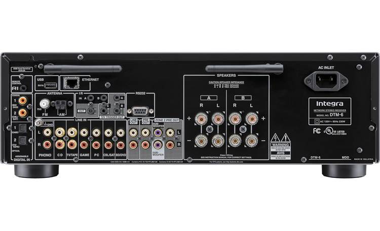 Integra DTM-6 Stereo receiver with Wi-Fi®, Bluetooth®, and