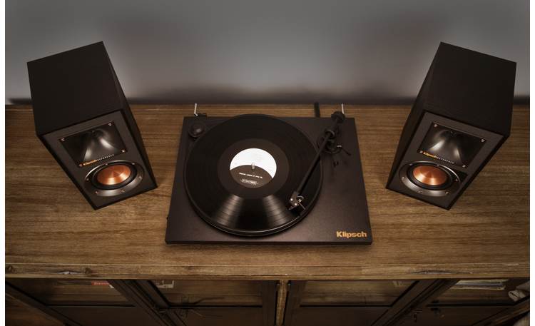 Klipsch Reference R-41PM A built-in phono preamp lets you connect a turntable (not included) directly