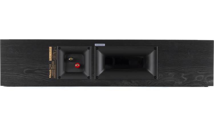 Klipsch Reference Premiere RP-404C Bass-reflex design with rear-firing Tractrix port (shown in black)