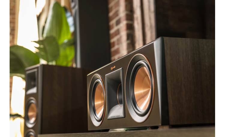 Klipsch Reference Premiere RP-500C Shown as part of a Klipsch home theater