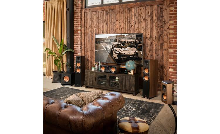 Klipsch Reference Premiere RP-6000F Shown as part of a Klipsch home theater system