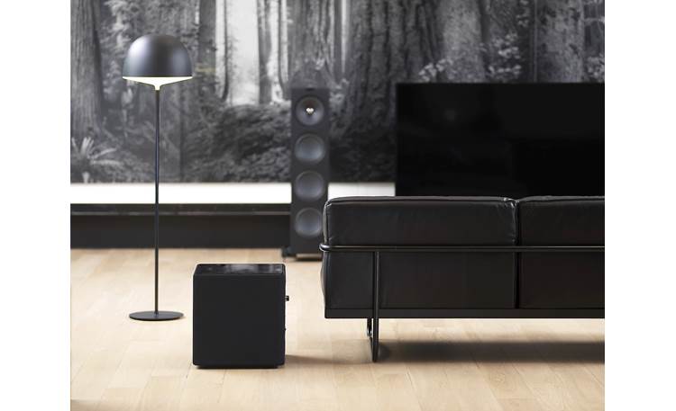 KEF KUBE 12b Shown in room (without any of the required cables attached)