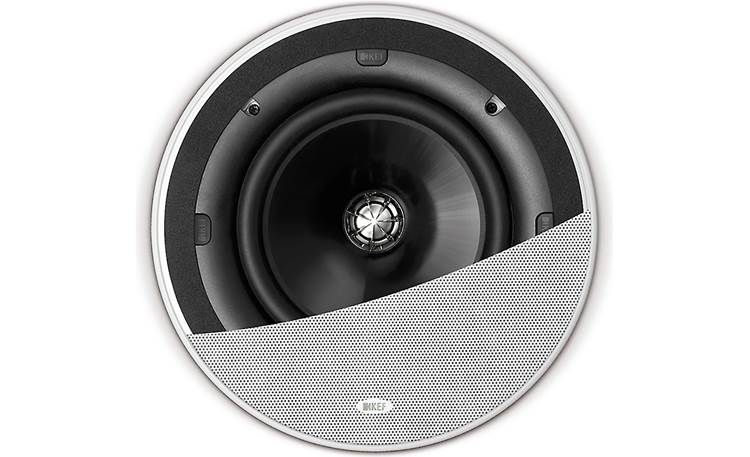 KEF Ci200QR Shown with grille partially cut away