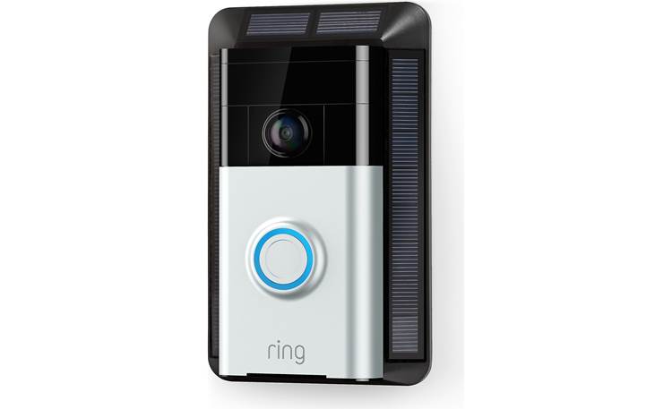 Ring Solar Charger Shown with Ring Video Doorbell (sold separately)