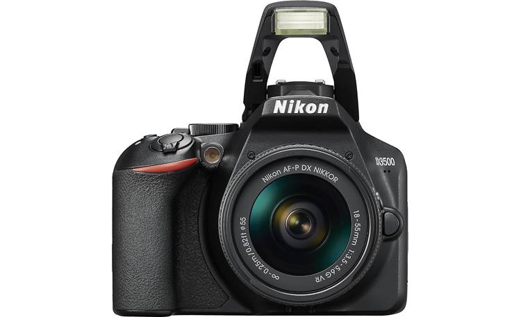 Nikon D3500 Kit Shown with pop-up flash deployed
