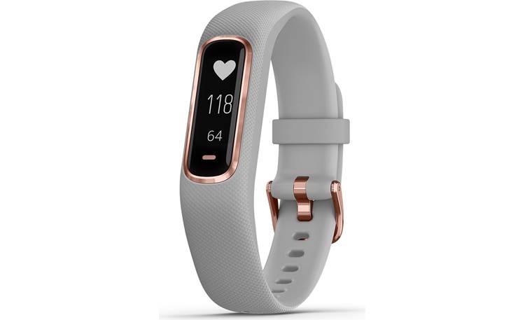Garmin vivosmart (Small/medium - Gray/Rose gold) Activity tracker with heart rate monitor Crutchfield