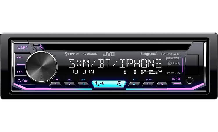 JVC CD MP3 AUX In USB Car Stereo Radio iPod's iPhone Player SWC Ready Face OFF 