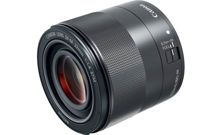 Canon EF-M 32mm f/1.4 STM Angled view