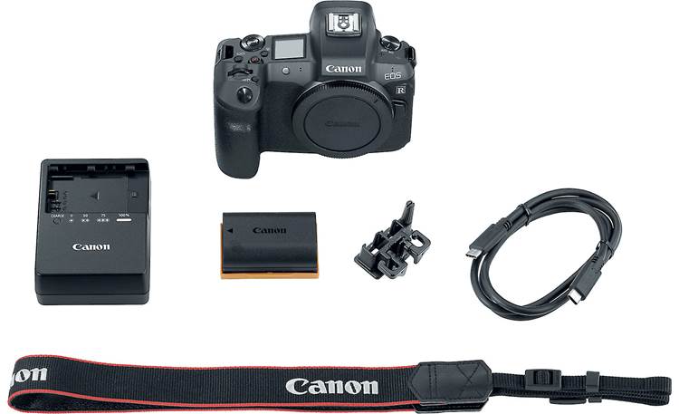 Canon EOS R (no lens included) Shown with included accessories