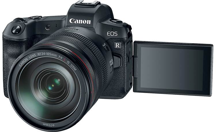 Canon EOS R Kit Shown with rotating touchscreen facing forward