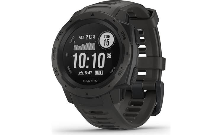 Garmin Instinct GPS Watch-Graphite With Accessories 