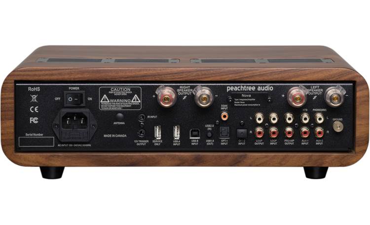 Peachtree Audio Nova300 XL Back (shown in Gloss Ebony)