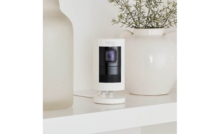 Ring Stick Up Cam Wired Petite and decor-friendly for indoor use