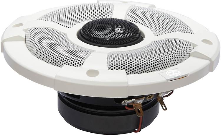 PowerBass XL-52SS includes both white and black aluminum mesh grilles