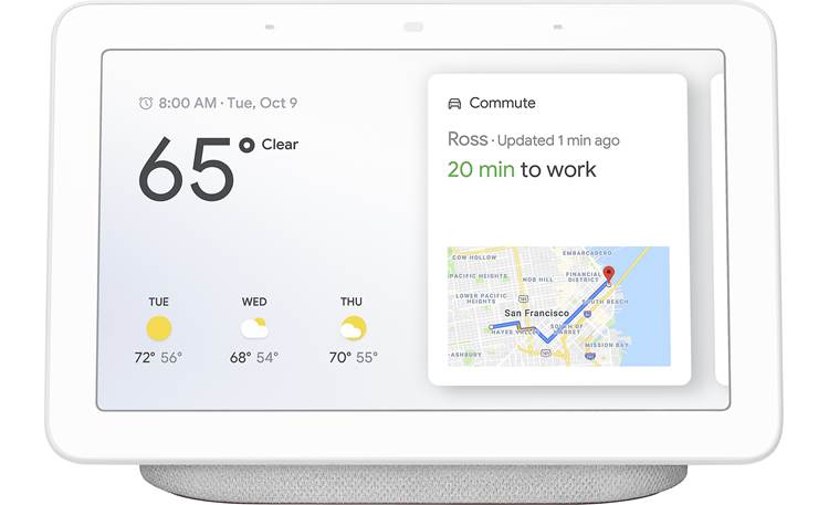 Google Nest Hub (Chalk) Smart display with Google Assistant at Crutchfield