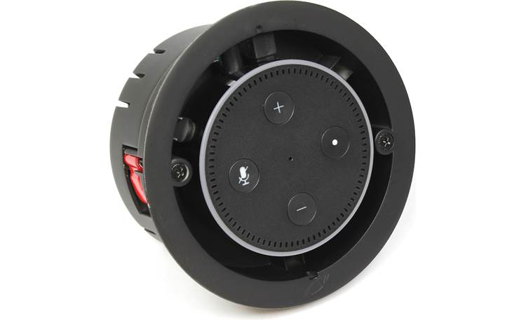 Vail Amp and In-Wall Speaker Package Shown without trim plate (Echo Dot not included)