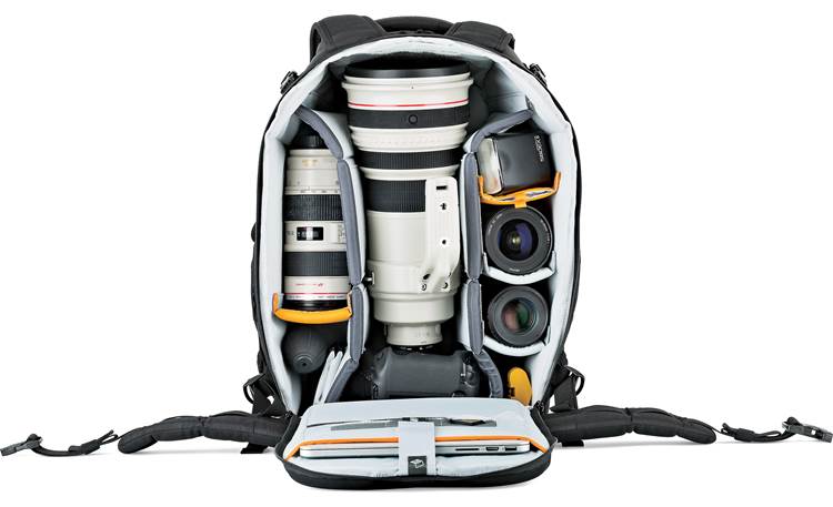 Lowepro Flipside 500 AW II Remove storage pouch to make room for extra gear (contents not included)
